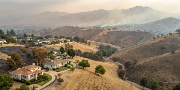 Insurance to cover LA homes at risk from wildfire in the nearby hills.