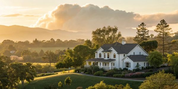 A modern home in the California hills covered by a new homeowners insurance company.