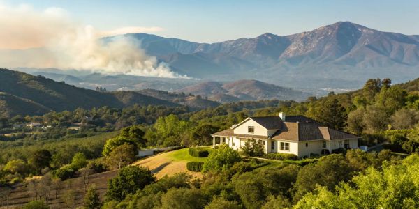Home insurance for a hard to insure California home in a high-risk wildfire zone.