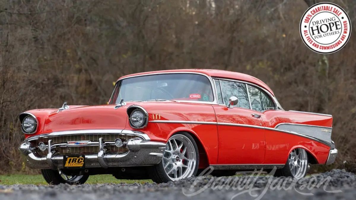 Hydrogen-powered 1957 Chevy Bel Air sells for $100,000 at charity auction