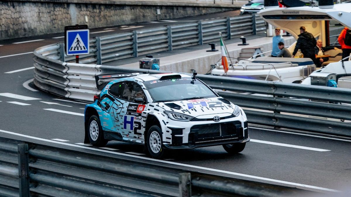 Hydrogen powered Toyota GR Yaris in Monaco