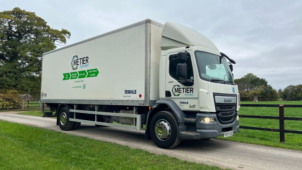 Metier's hydrogen combustion truck passes MOT and hits UK roads