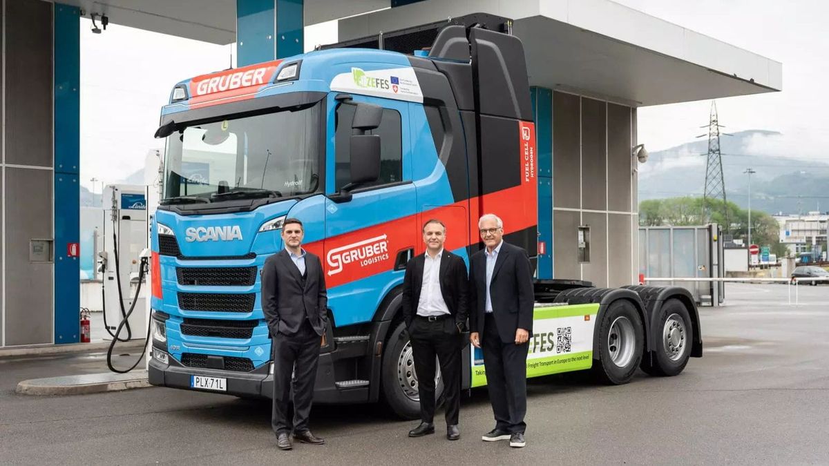 Scania's 1,000 km hydrogen truck begins Italy's first FCEV road trial