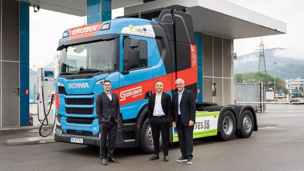 Scania's 1,000 km hydrogen truck begins Italy's first FCEV road trial