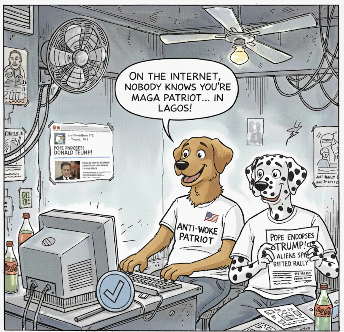 On the Internet No One Knows You’re a “MAGA patriot” in Lagos