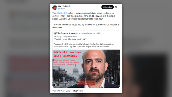 When Matt Taibbi Met Mike Benz