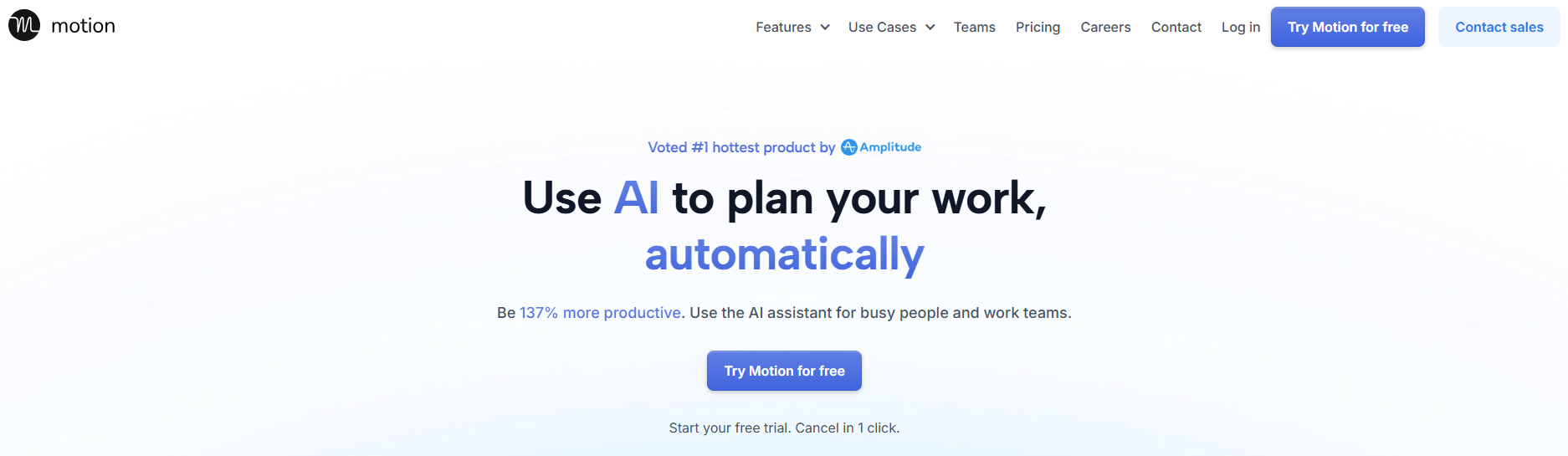 Motion AI Calendar - Skedpal vs Motion