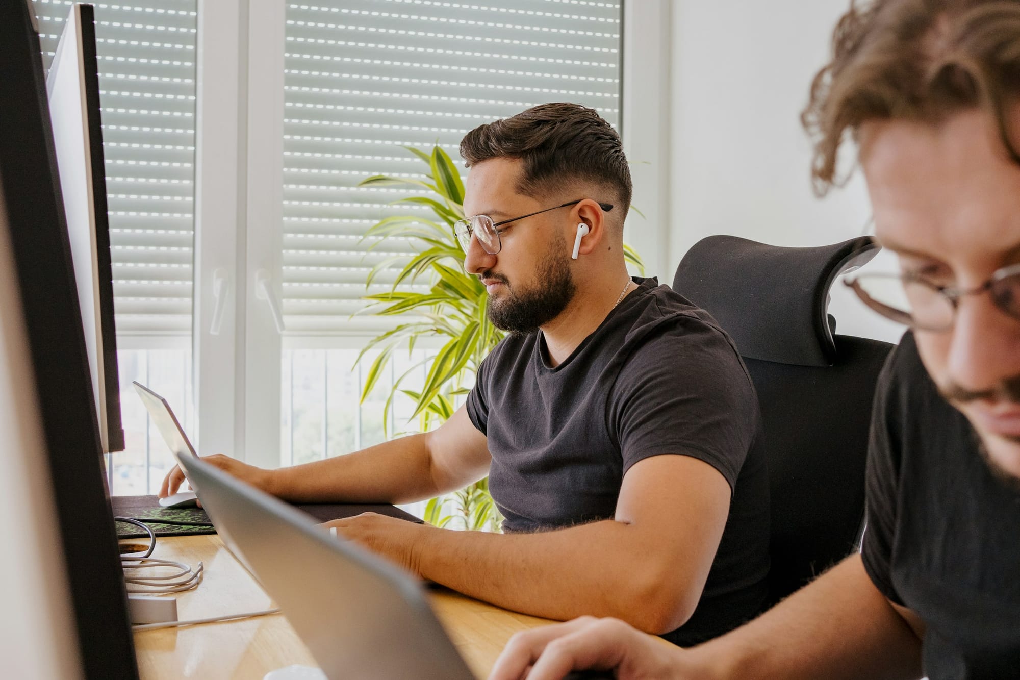 man on a laptop - Best Email Parser