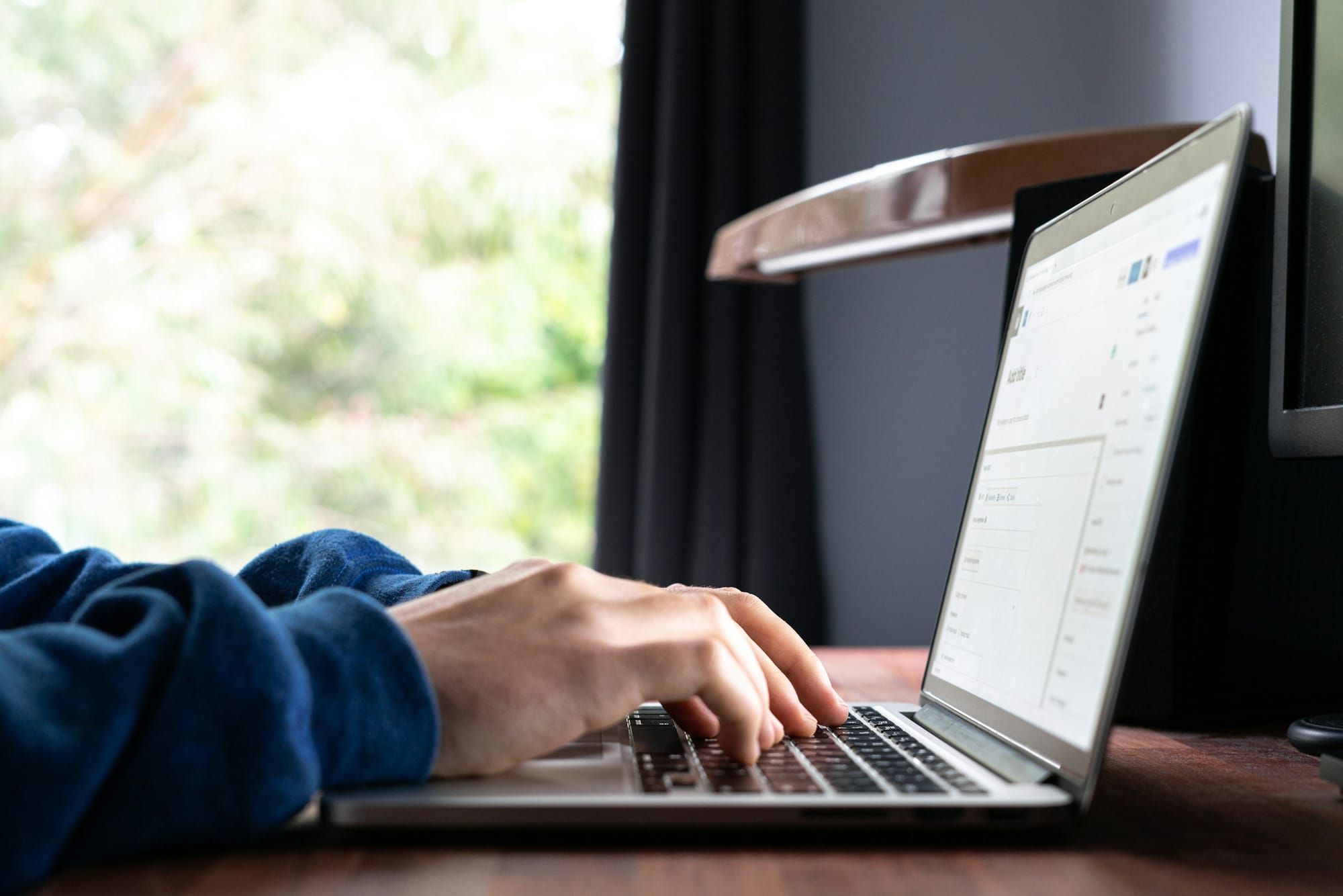 Person Using Laptop - AI Email Cleaner