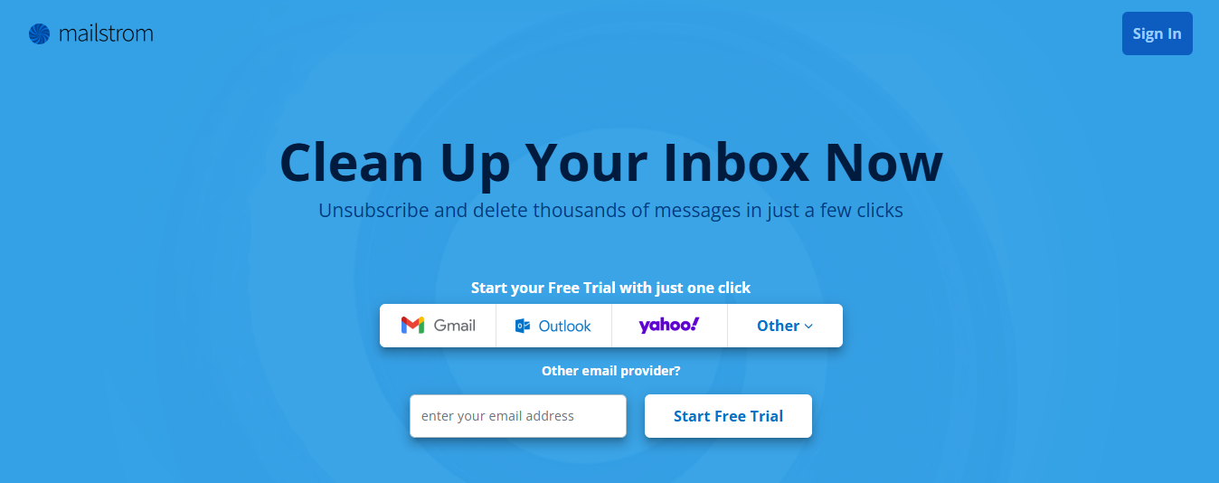 mail strom - Best Email Organizer App