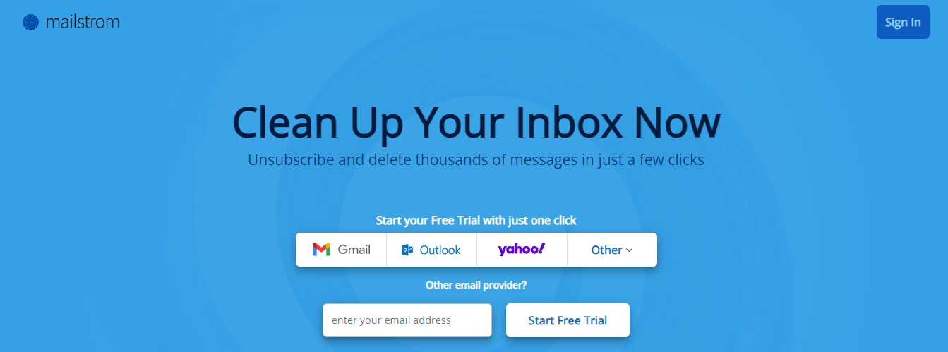 mail strom - Inbox Zero Method