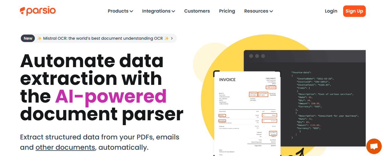 parsio - Best Email Parser