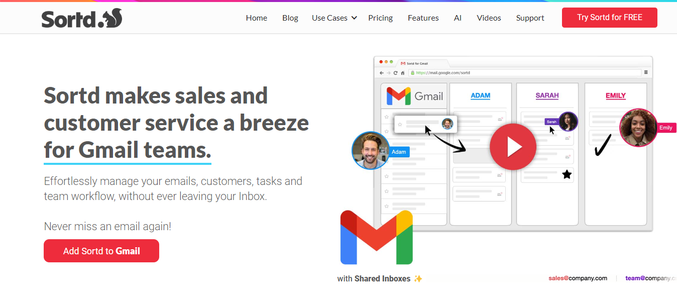 sortd - Email Management Tools