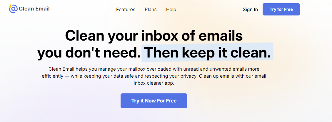 clean email - Superhuman Alternatives