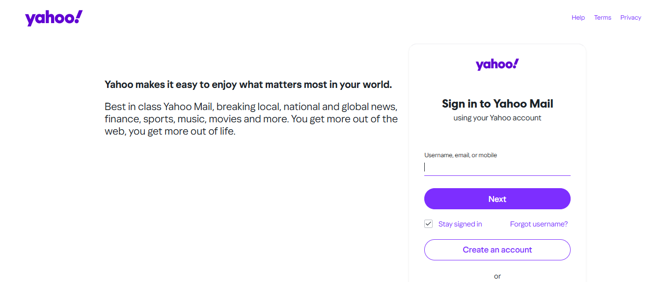 yahoo - Gmail Alternatives