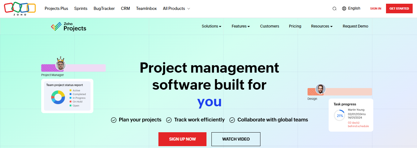 zoho projects - Productivity Tools for VAs