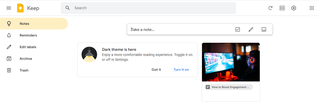 google keep - Productivity Tools for VAs
