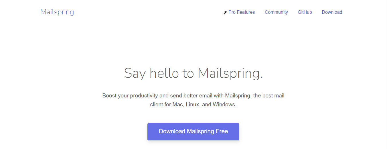 mail spring - Zoho Mail  Alternatives