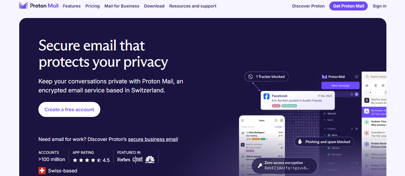 proton mail - Outlook Alternatives