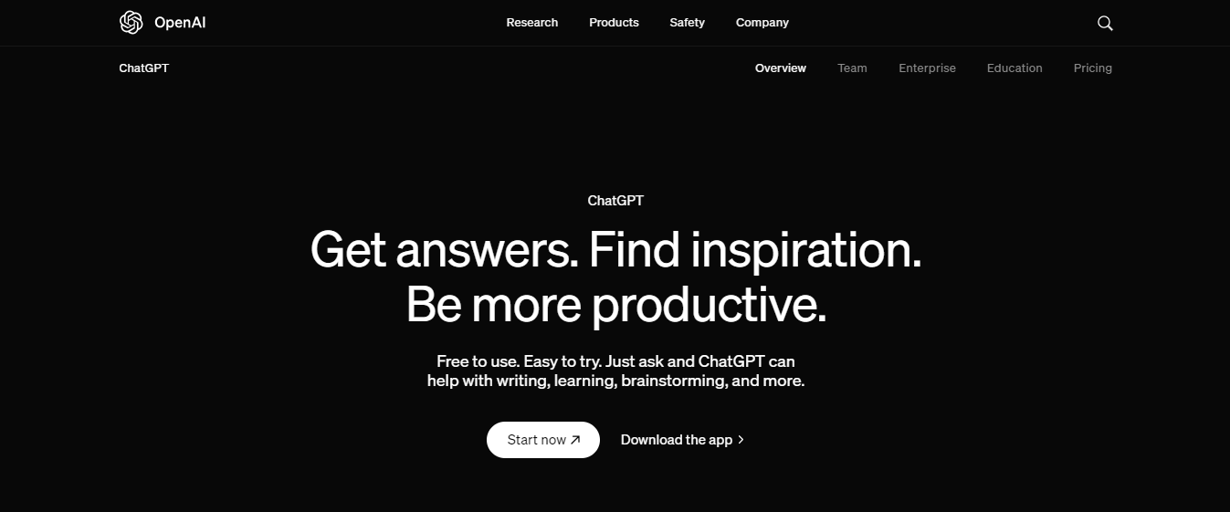 chat gpt - Best Free AI Tools