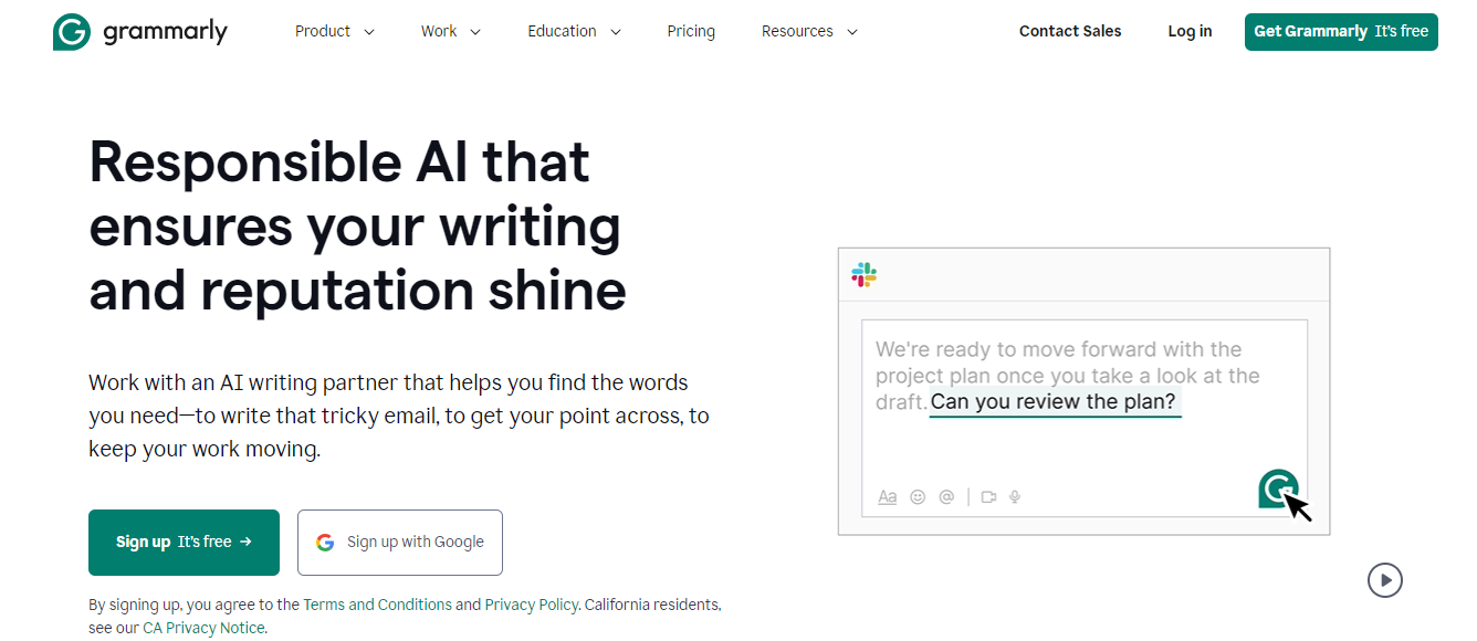 grammarly - Best Free AI Tools