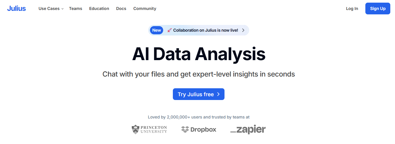 julius - AI Tools for Business Analyst