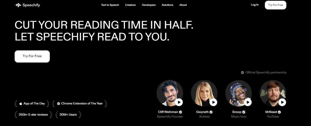 speechify - Best AI Tools for Math Teachers