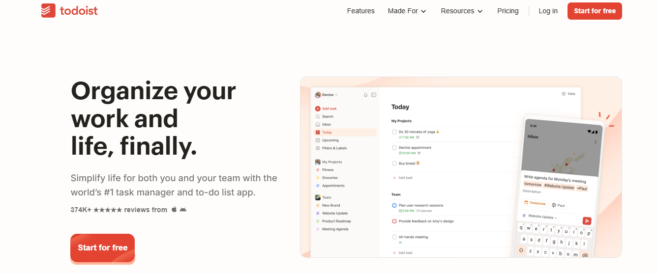 todoist - Team Productivity Apps