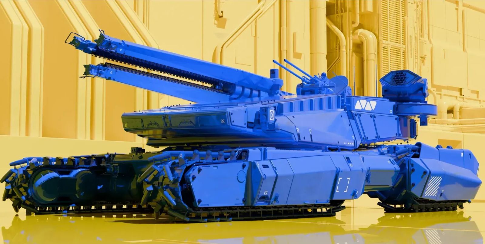 Cobalt Defender 3D Tank By Designed in Blender