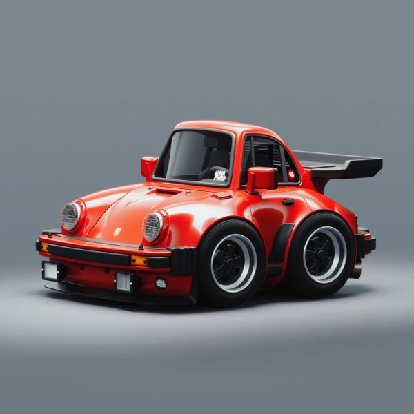 Mini Porsche 930 Turbo 3D Model by AUHA PWRD