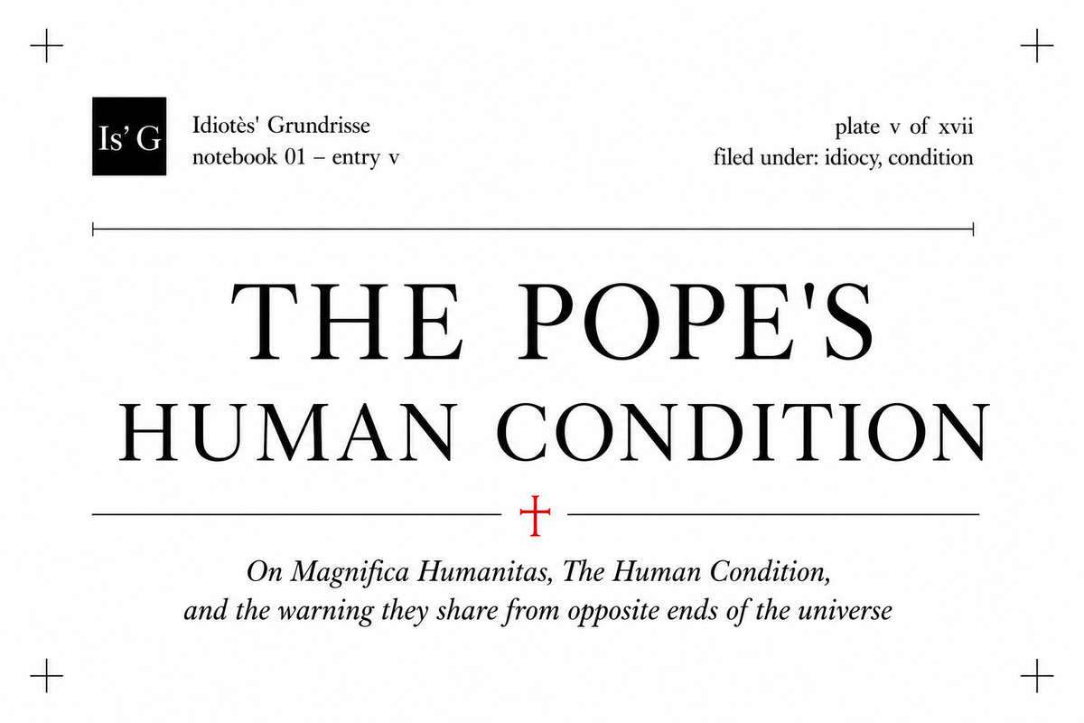 The Pope's Human Condition