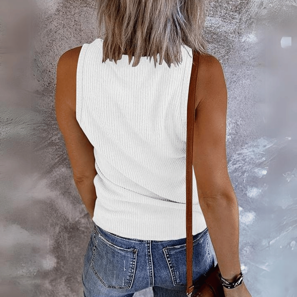 Merokeety V Neck Tank Top For Women