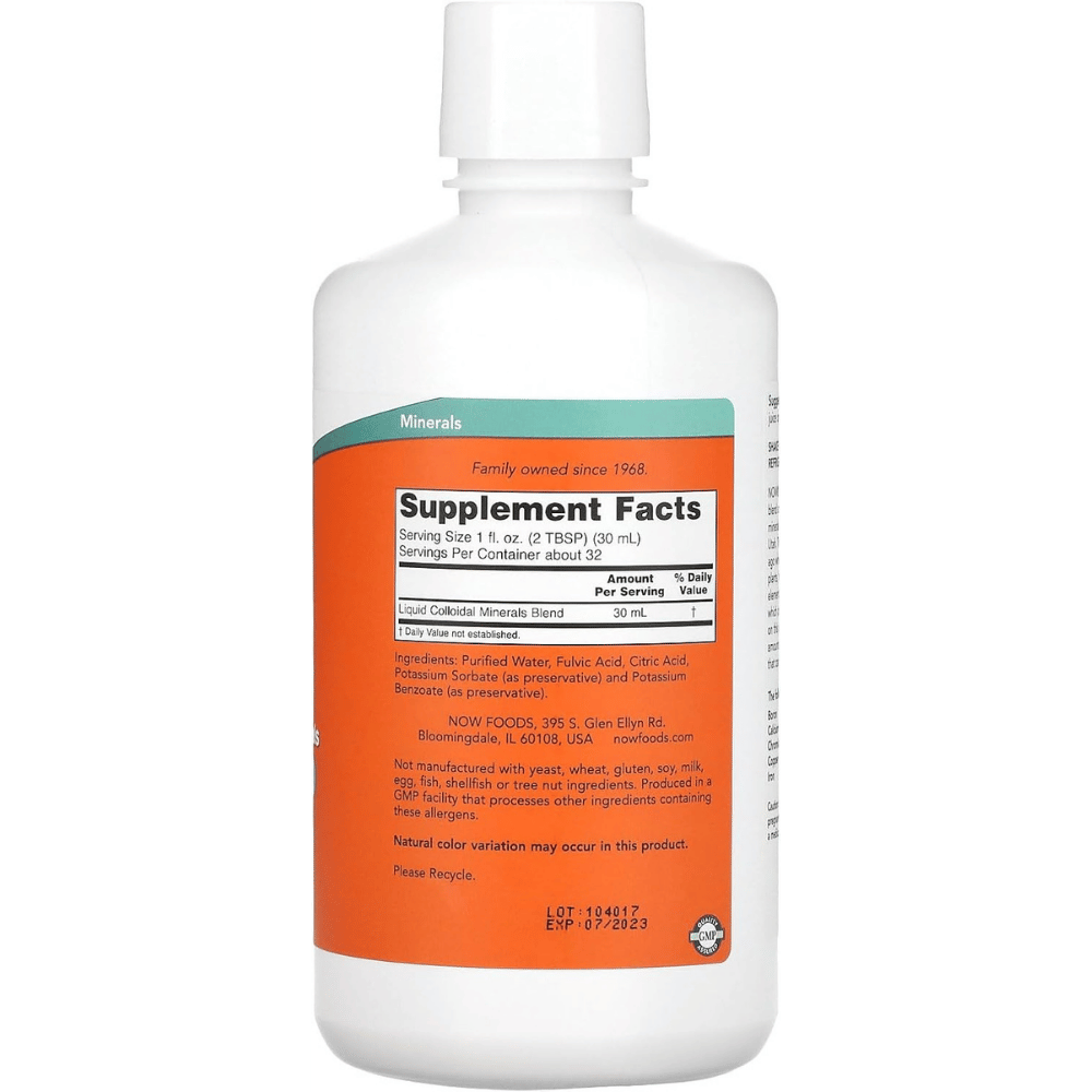 NOW Supplements Colloidal Minerals Drops