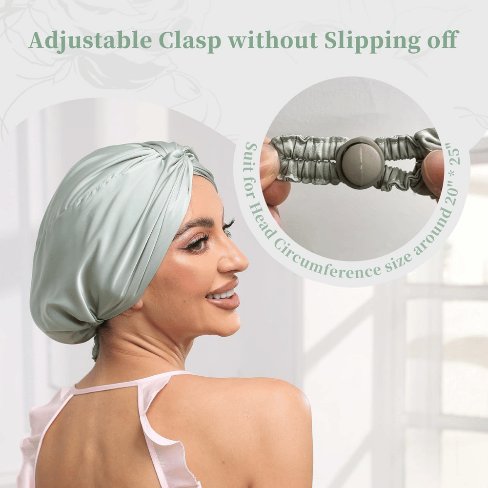 KAAHYNNO Adjustable Silk Bonnet