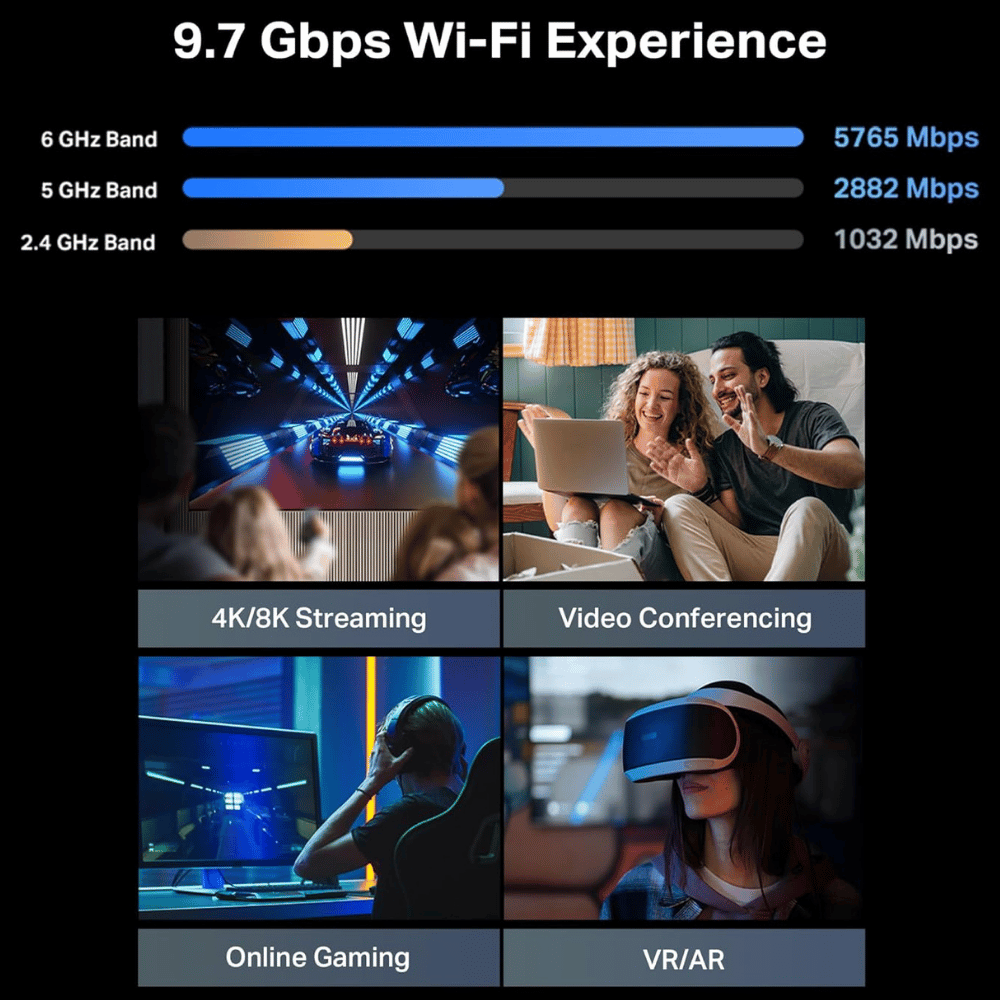 TP-Link Tri-Band BE9700 WiFi 7 Router