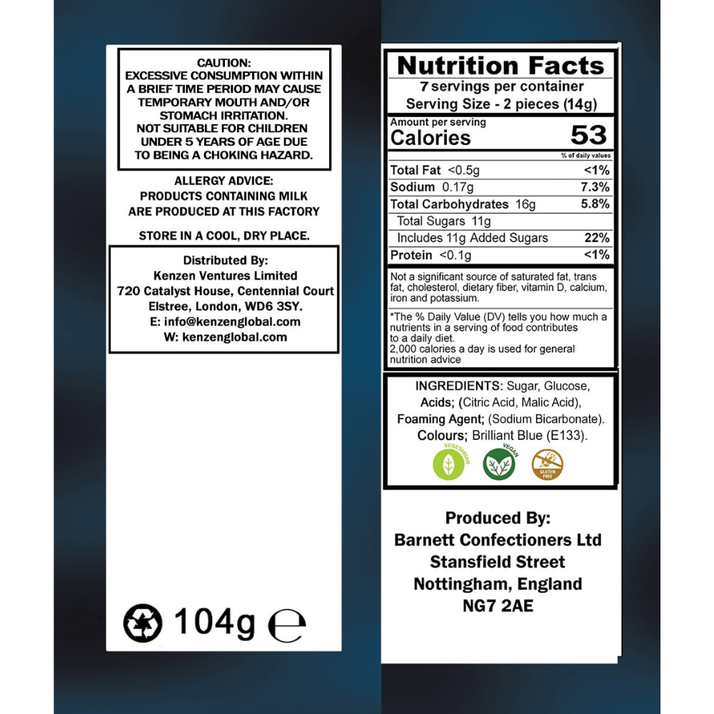 Barnetts Mega Sour Raspberry Candy