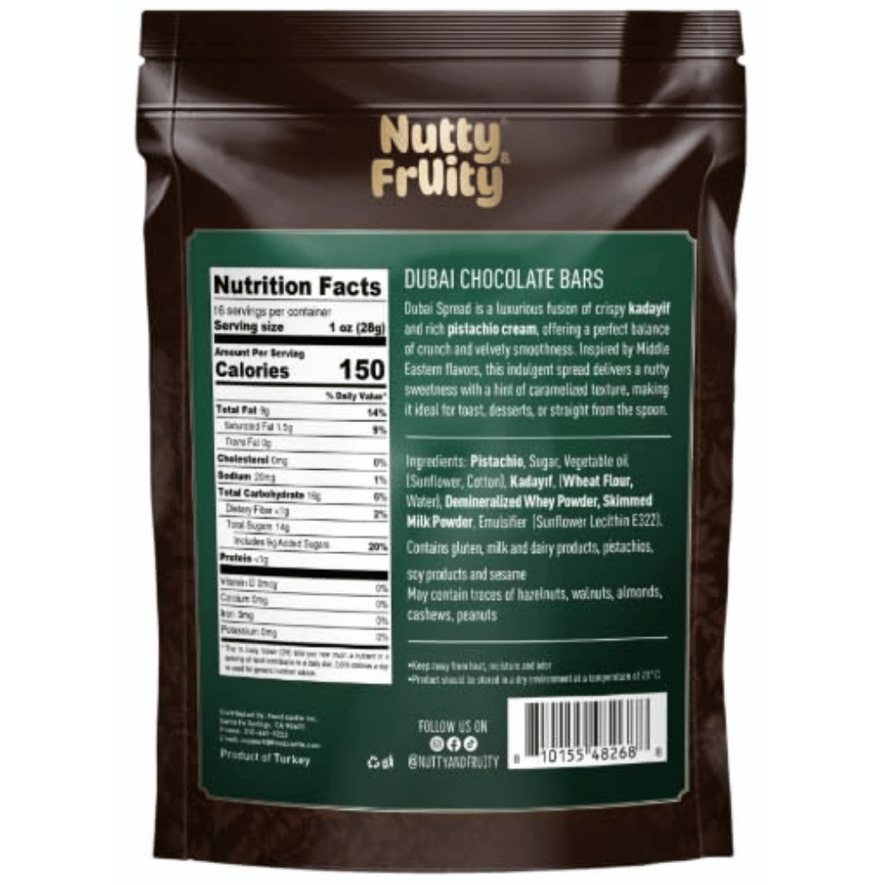 Nutty & FrUity Dubai Chocolate Bars