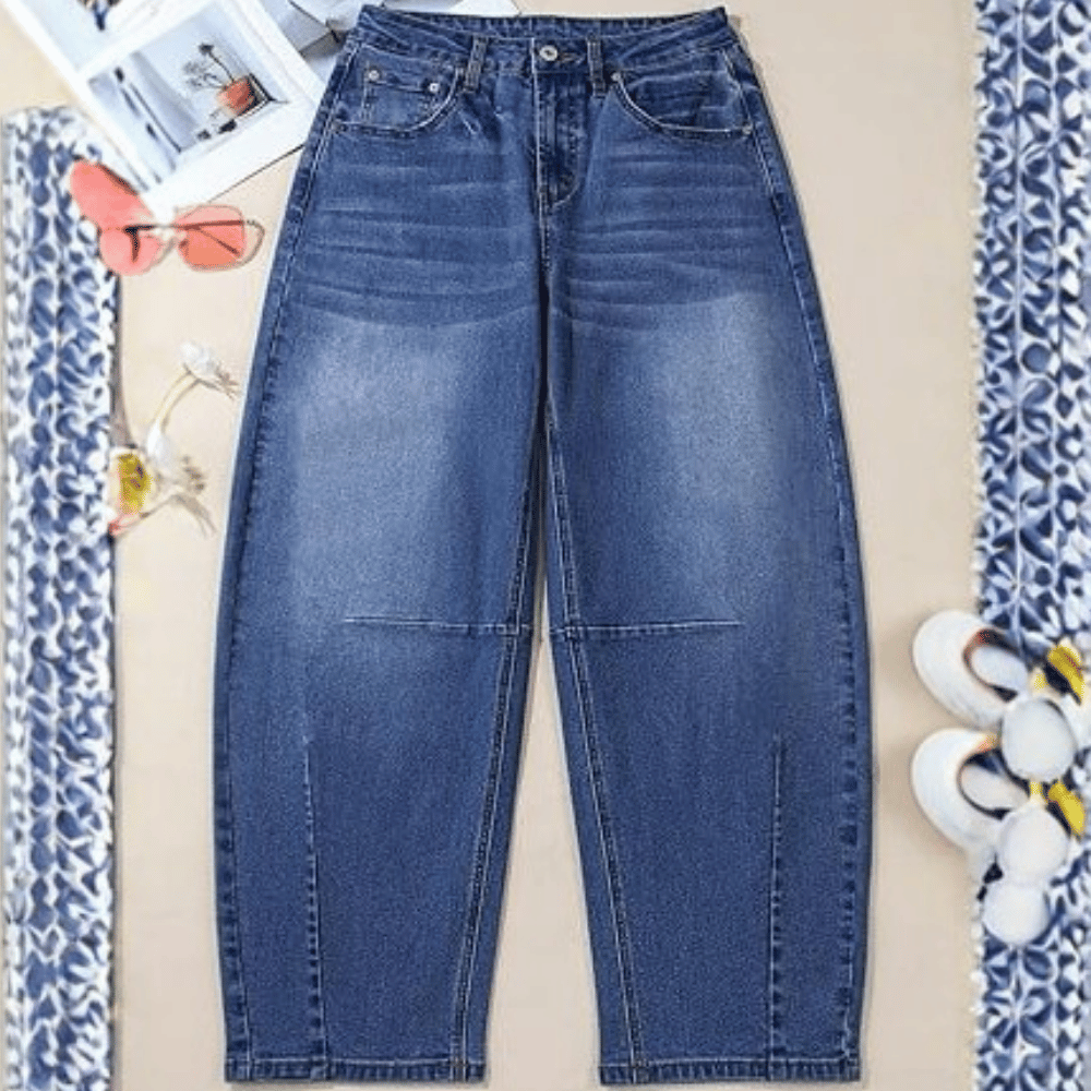 Sidefeel Women's Barrel Jeans