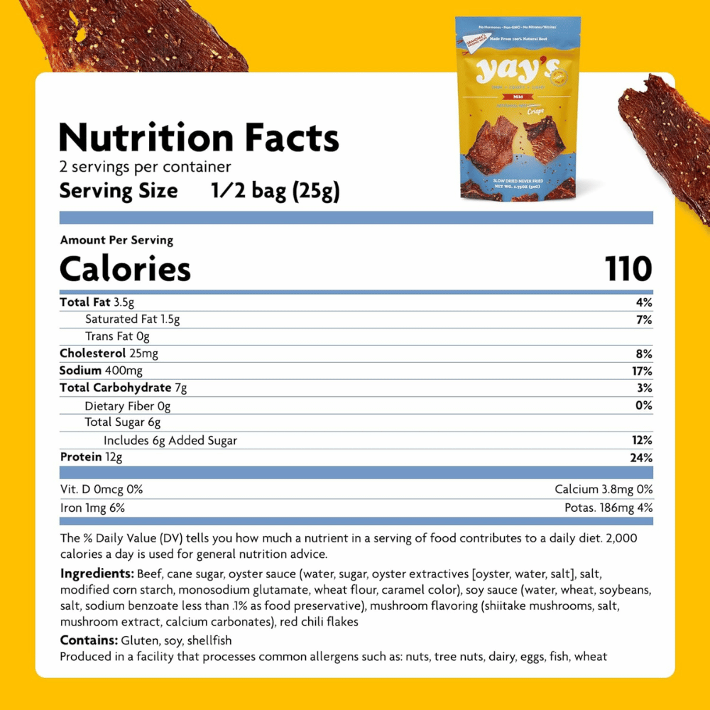 Yay's Beef Jerky Crisps