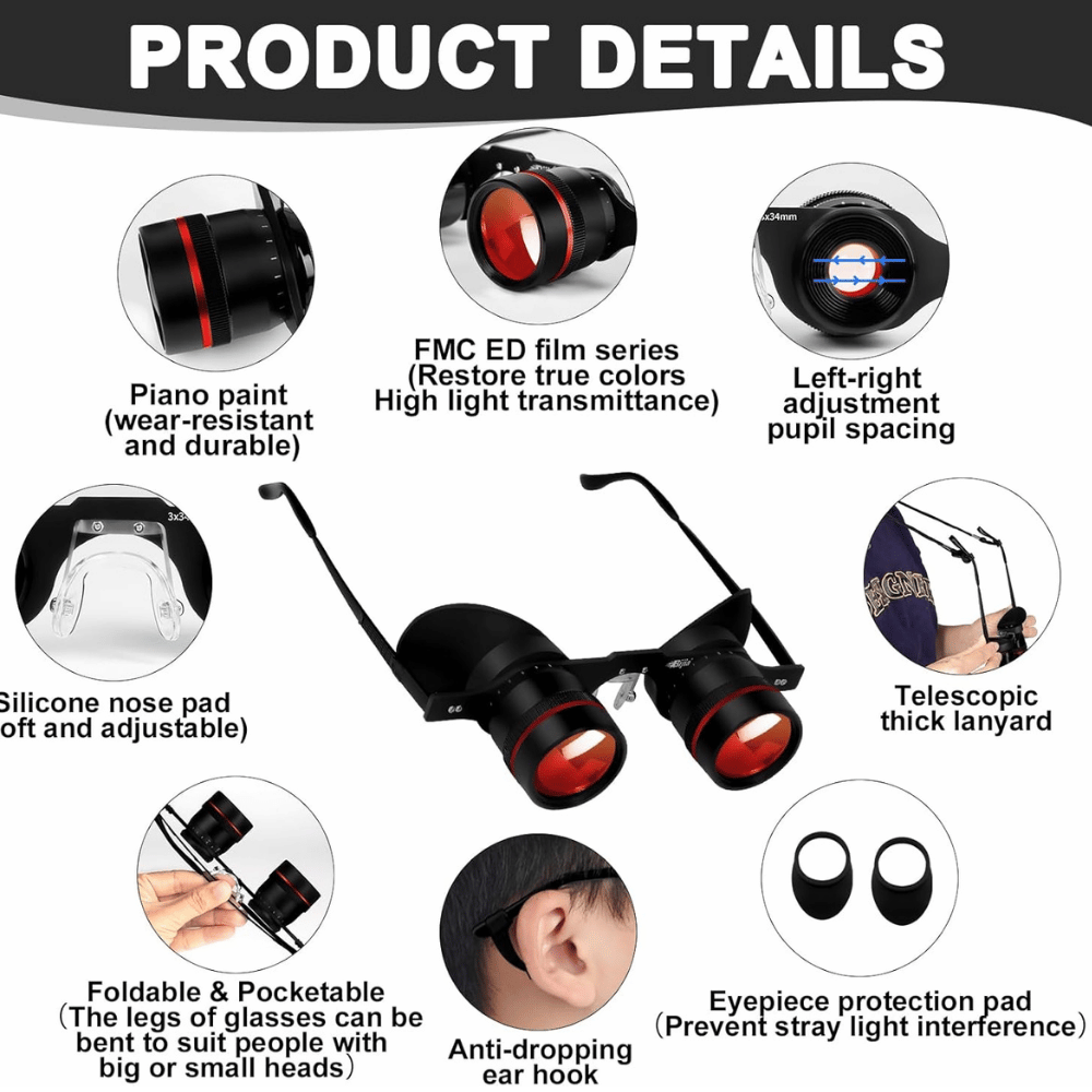 Bijia 3X Binocular Glasses