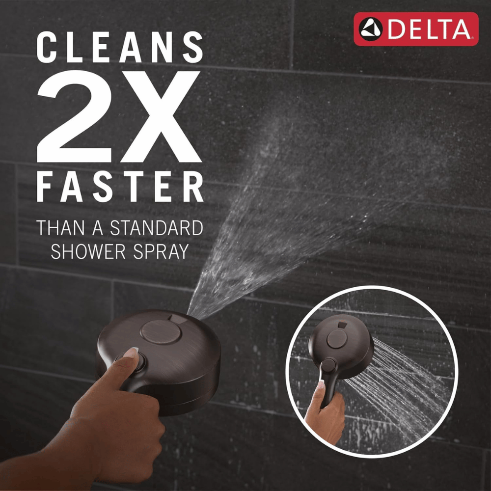 Delta 6-Setting HydroRain Dual Shower Head