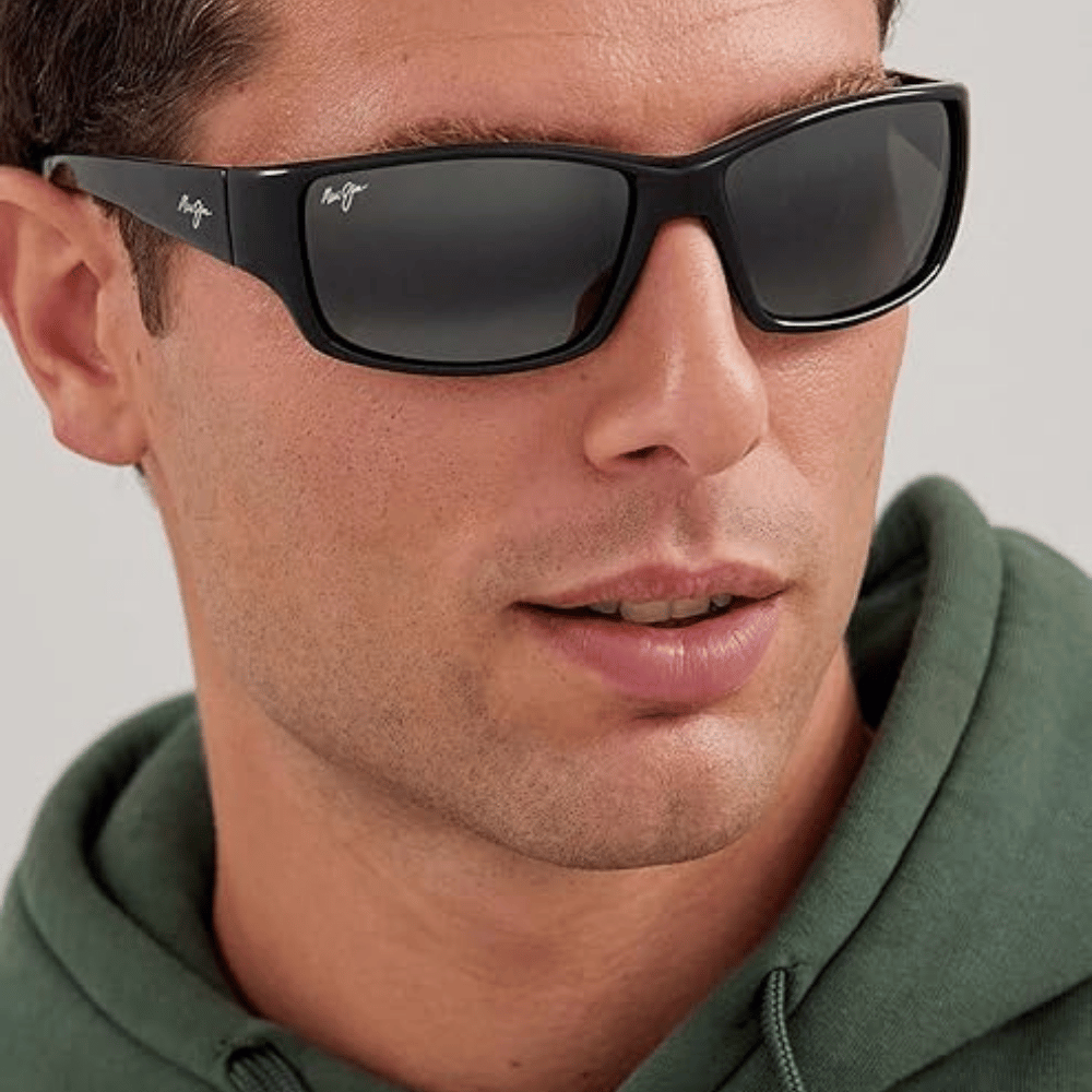 Maui Jim Polarized Men's Local Kine Wrap Fishing Glasses