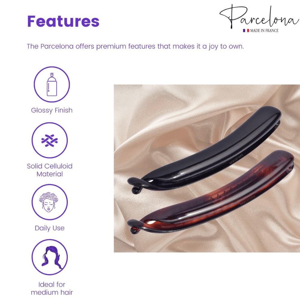 Parcelona French Banana Hair Clip