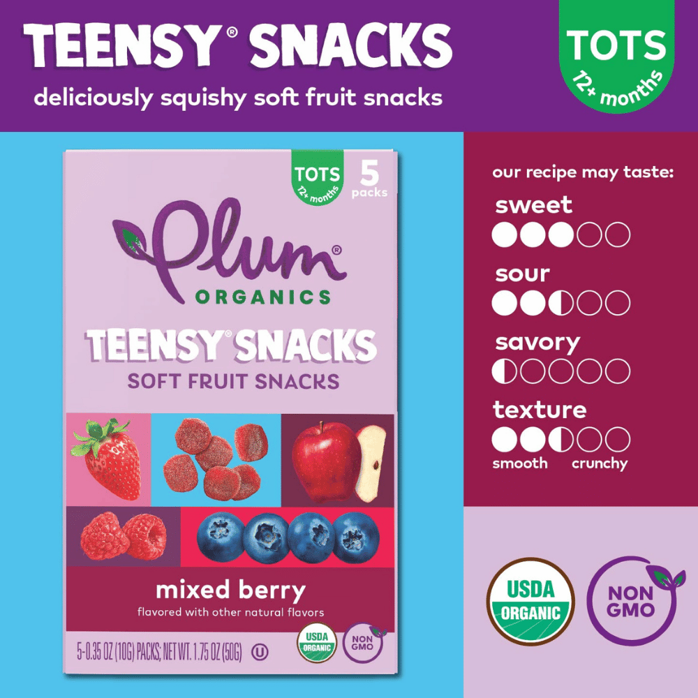 Plum Organics Teensy Soft Fruit Snacks