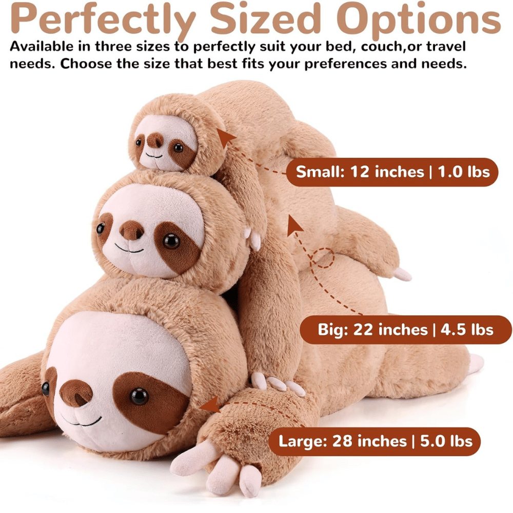 Gnomantic Sloth Weighted Stuffed Animal
