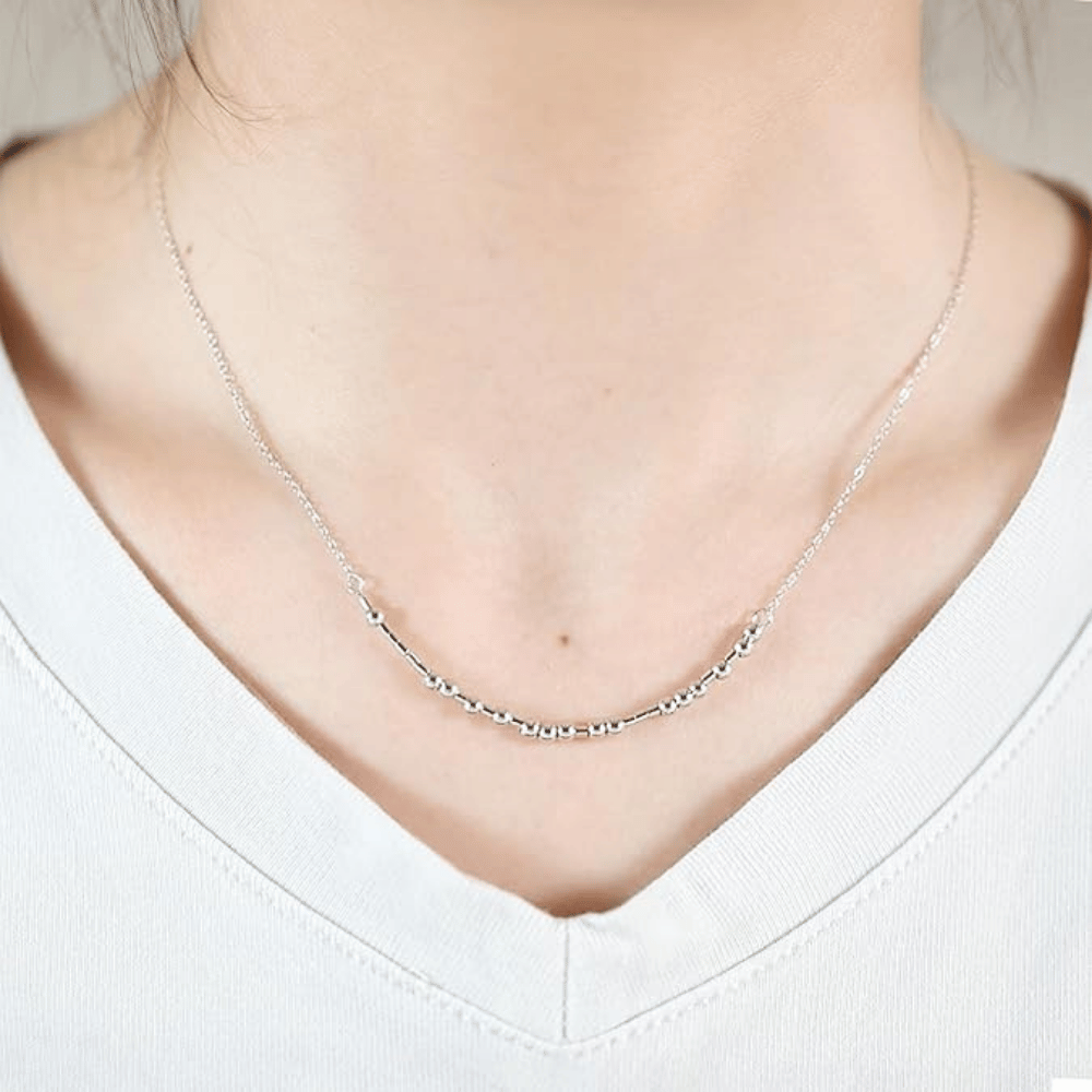 Helonley Morse Code Necklace