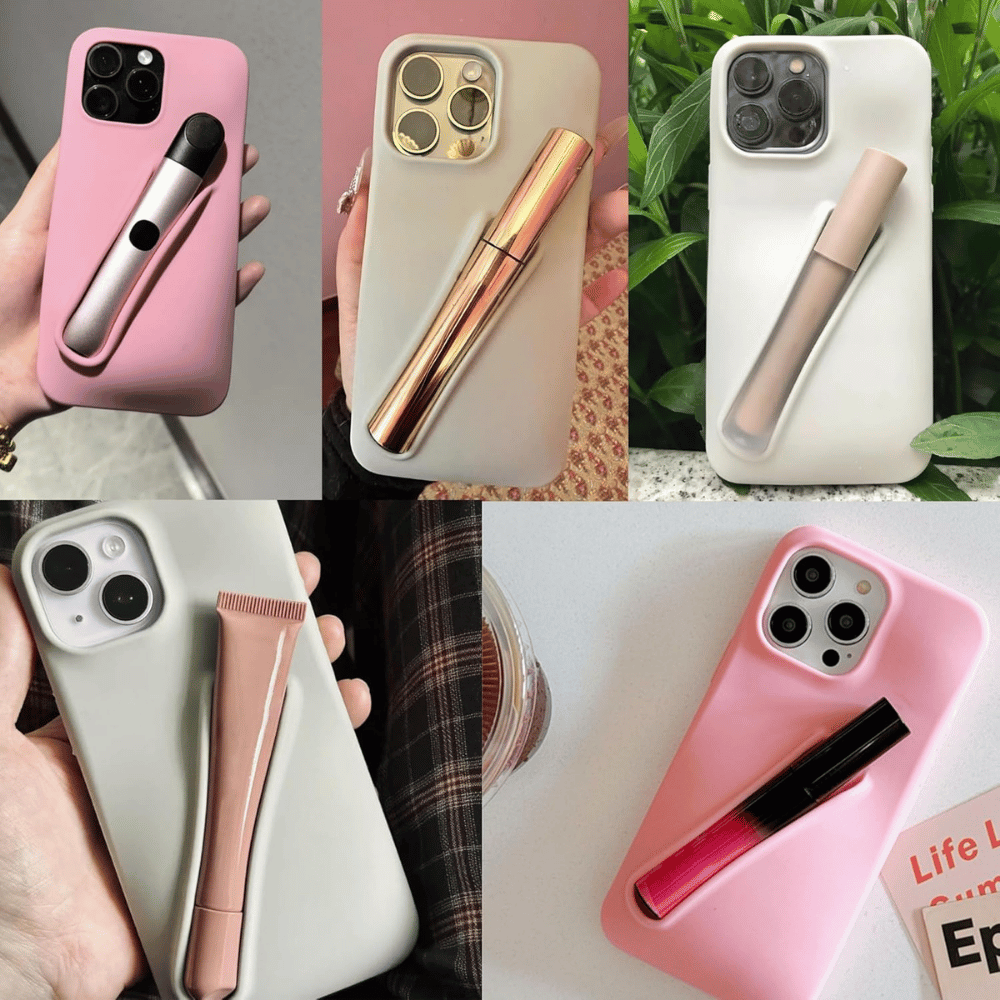 Soft Touch Silicone Lip Gloss Phone Case