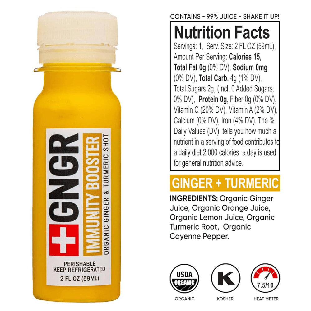 +GNGR Organic Ginger & Turmeric Shot