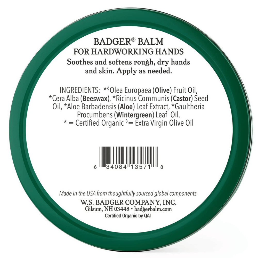 Badger Hardworking Hands Healing Balm