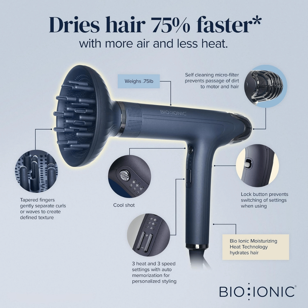 Bio Ionic Smart-X Hair Dryer with Diffuser